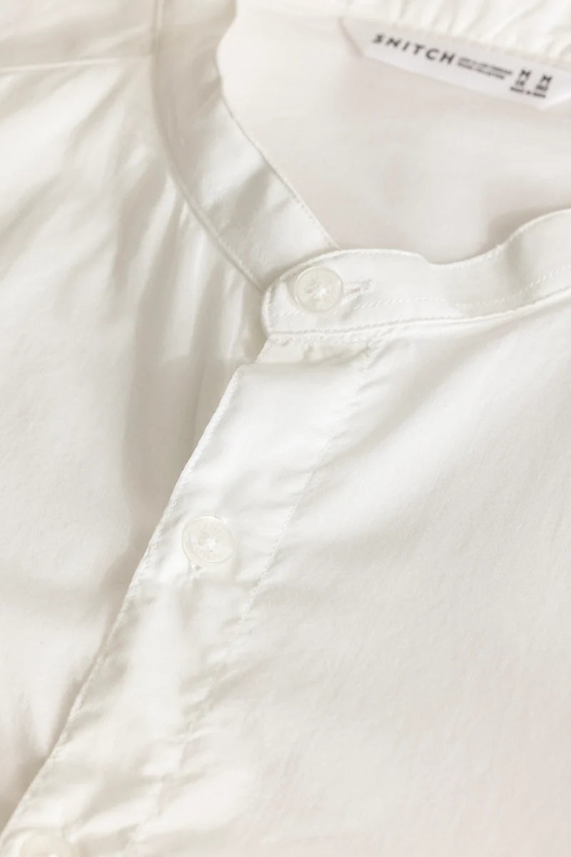 Yngve White Plain Shirt