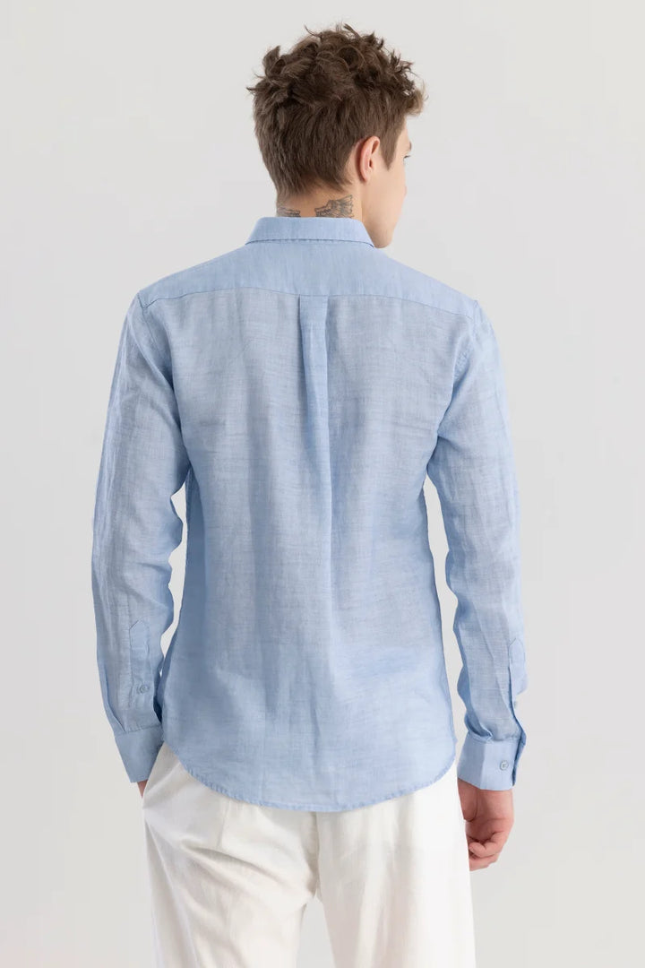 Camric Blue Linen Shirt