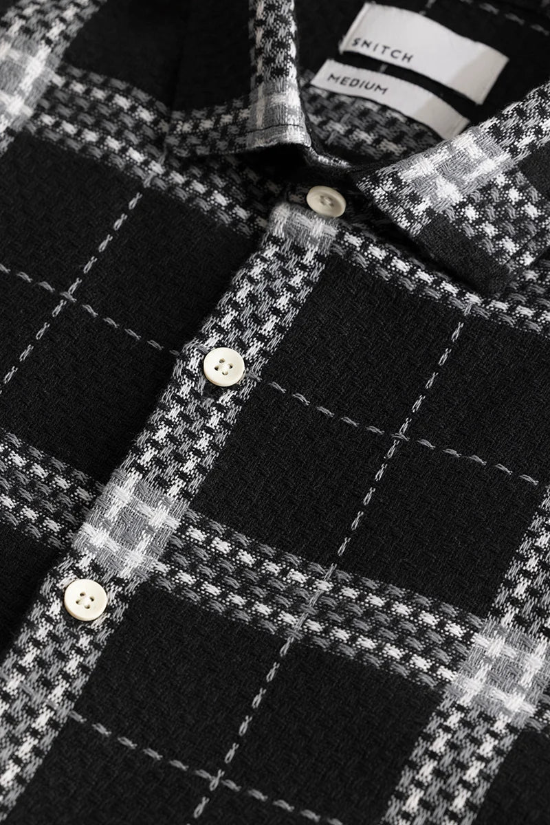 Gentleknit Black Checks Shirt