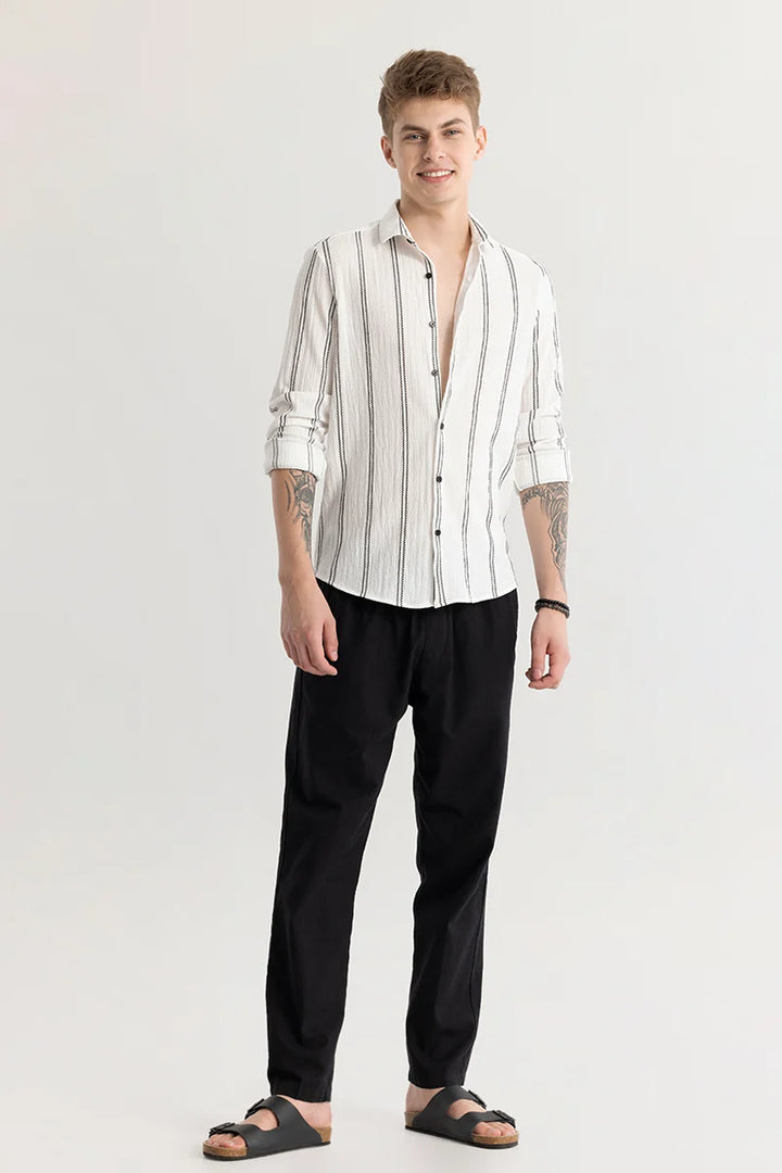 Sverre Stripe White Shirt