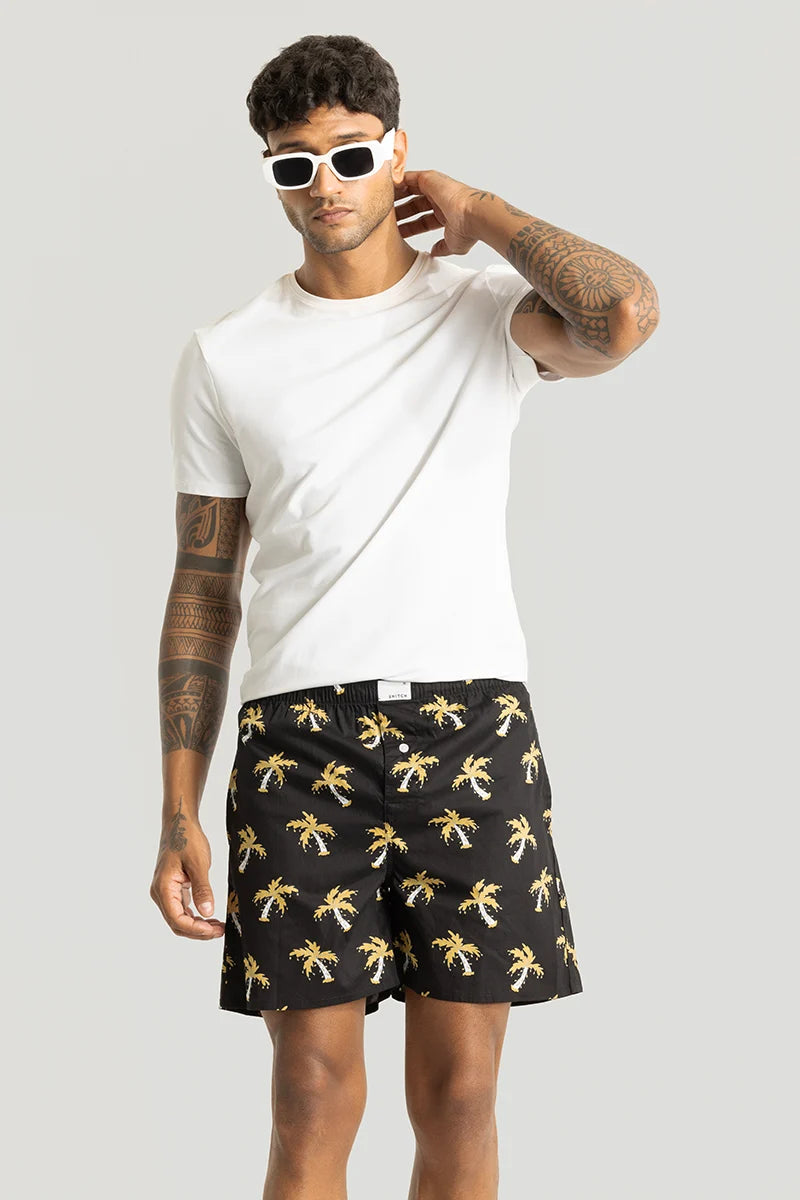 Cocotree Black Printed Boxers