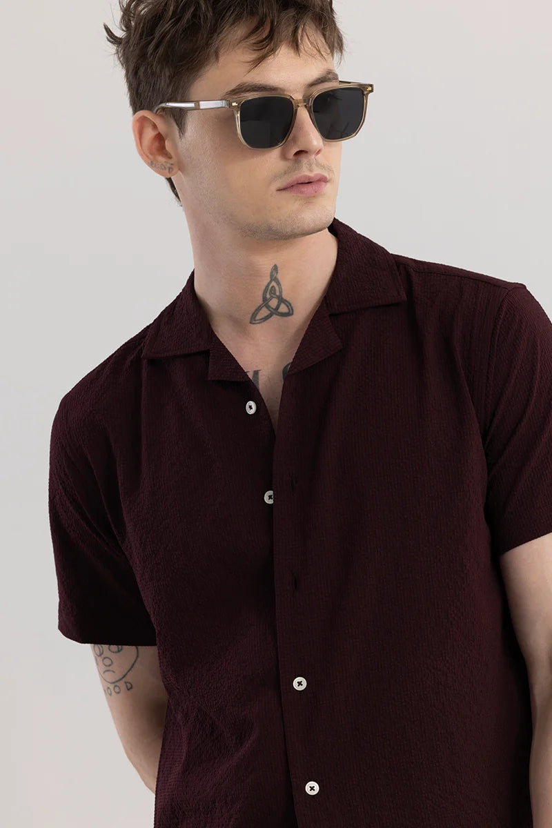 Mystique Brown Plain Shirt