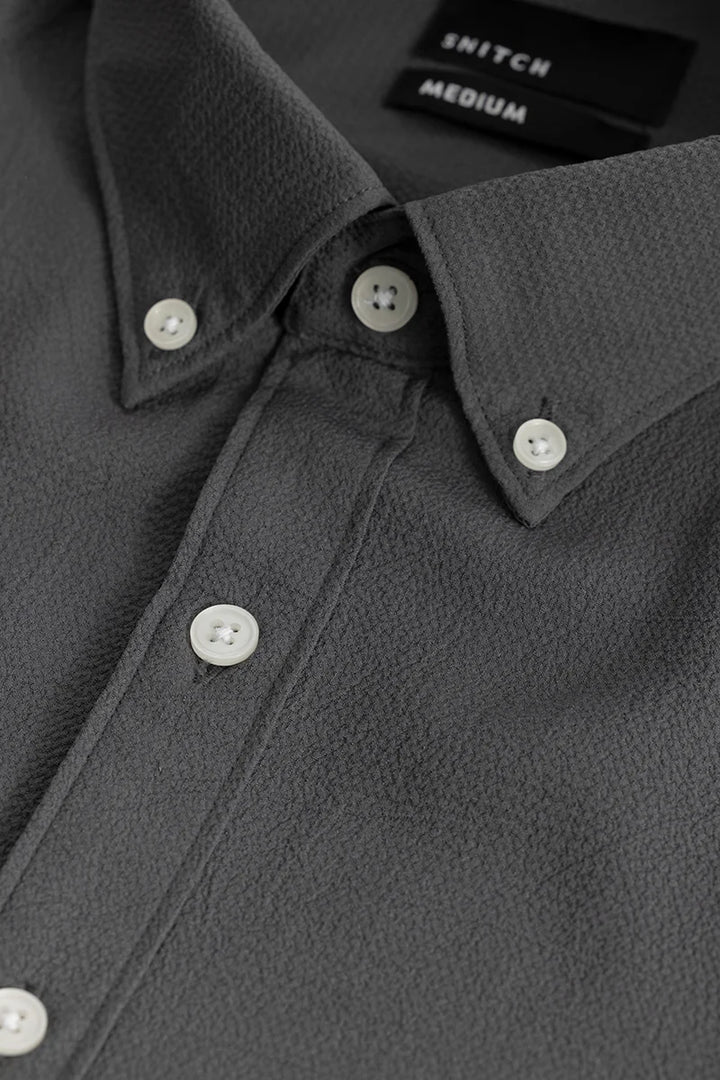 Torbjorn Charcoal Grey Plain Shirts