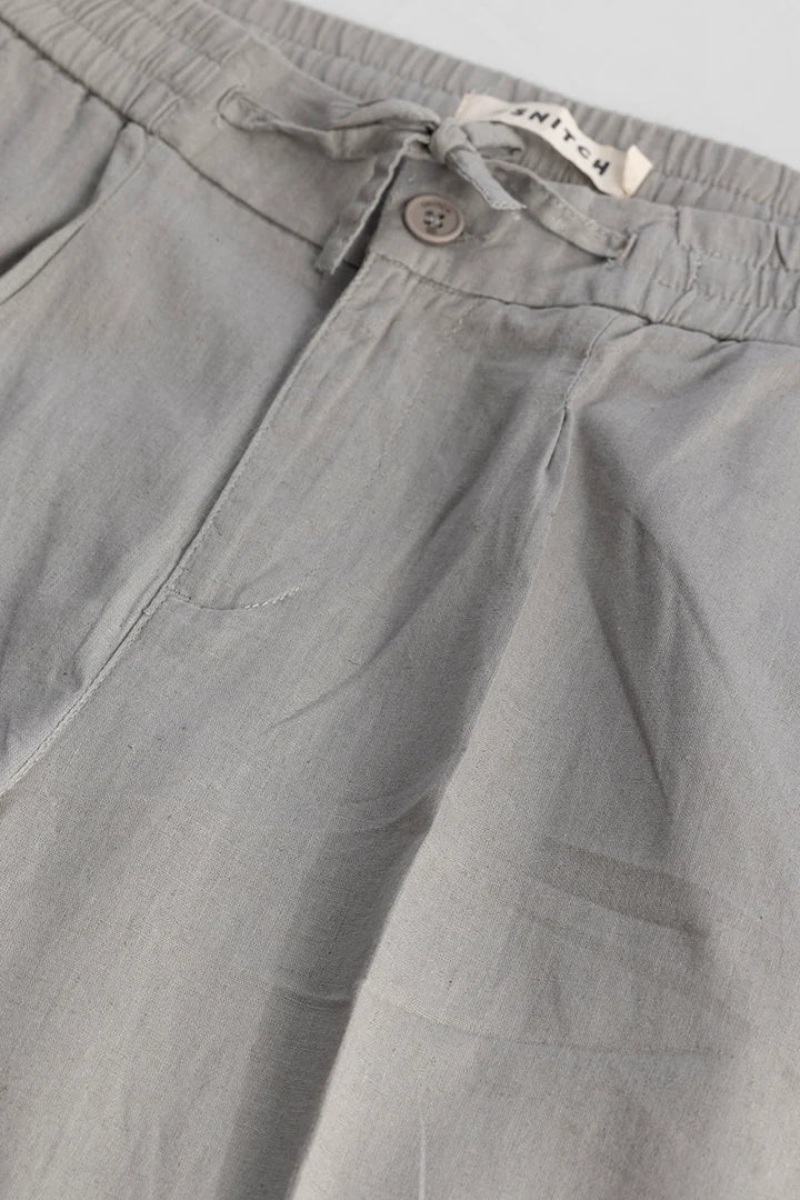 Nova Grey Linen Blend Trouser