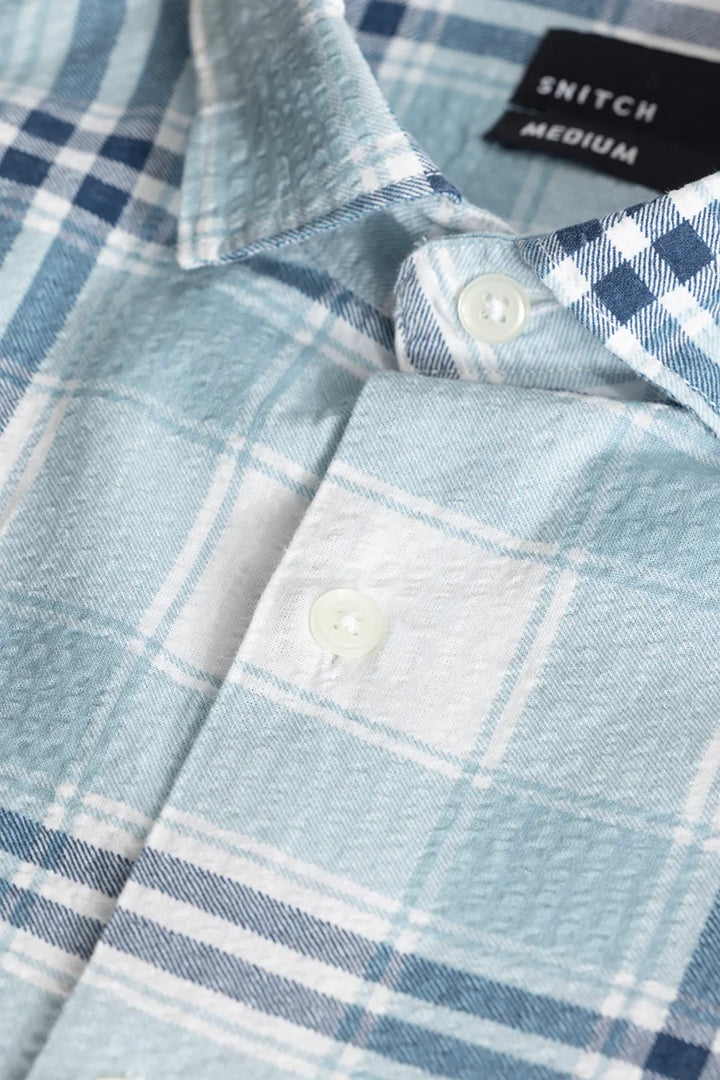 Patternoir Broad Blue Checks Shirt