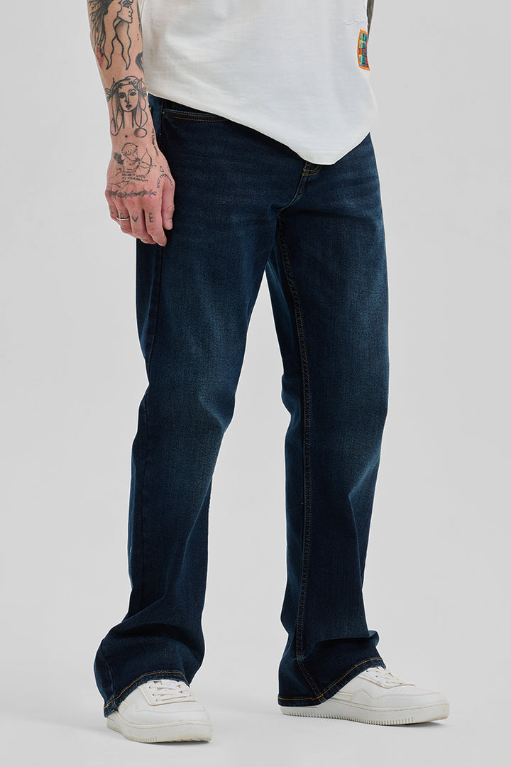 Navy Bootcut Jeans