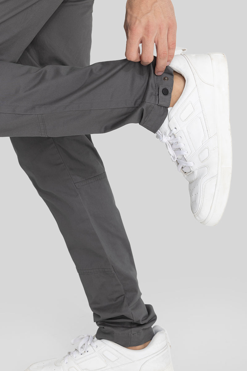 Grey Regular Fit Chinos