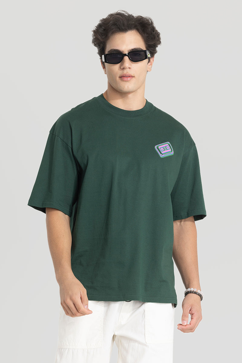 Big Dreams Green Oversized T-Shirt