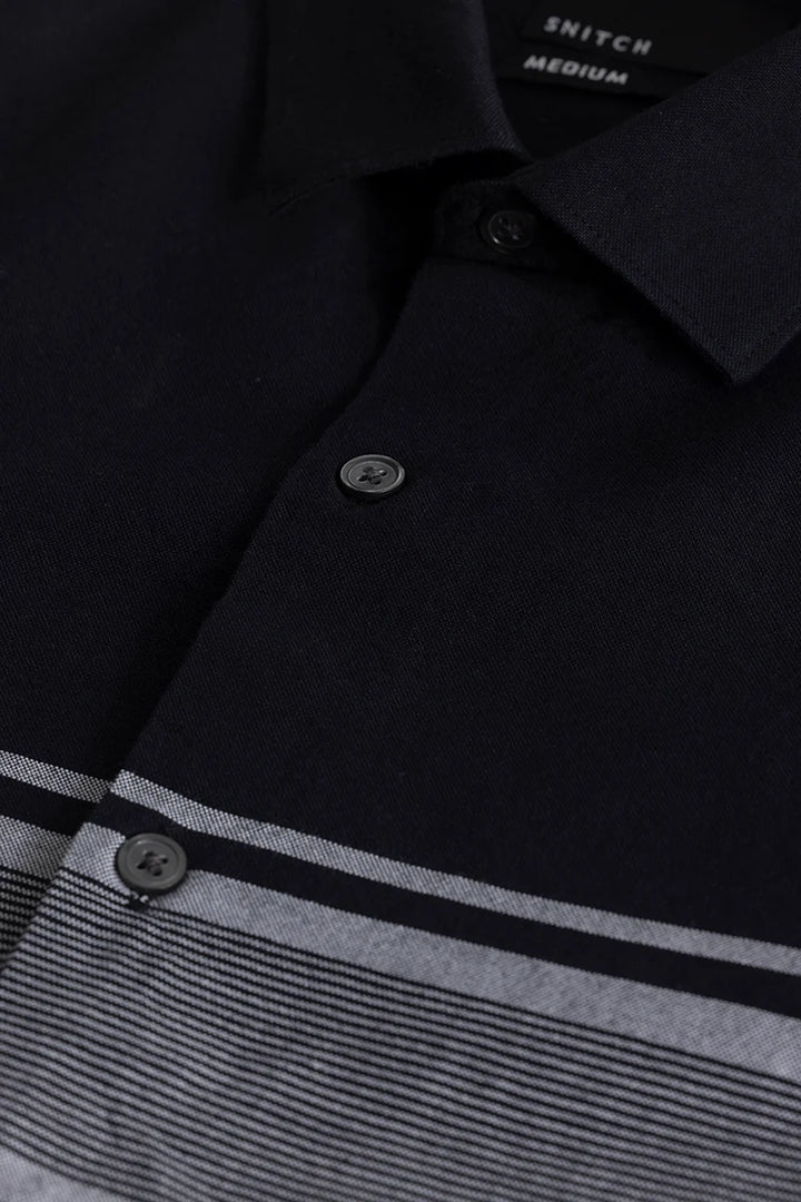 Stripelush Jet Black Stripe Shirt