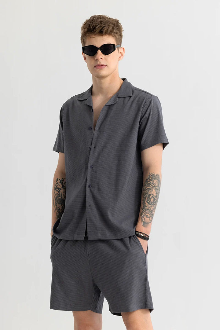 Daphne Charcoal Grey Plain Shirts