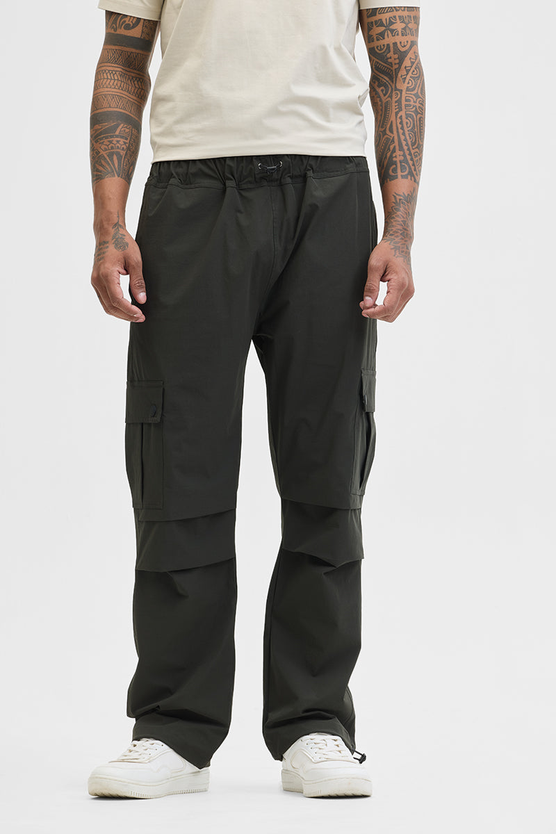 Dark Green Relaxed Fit Cargo