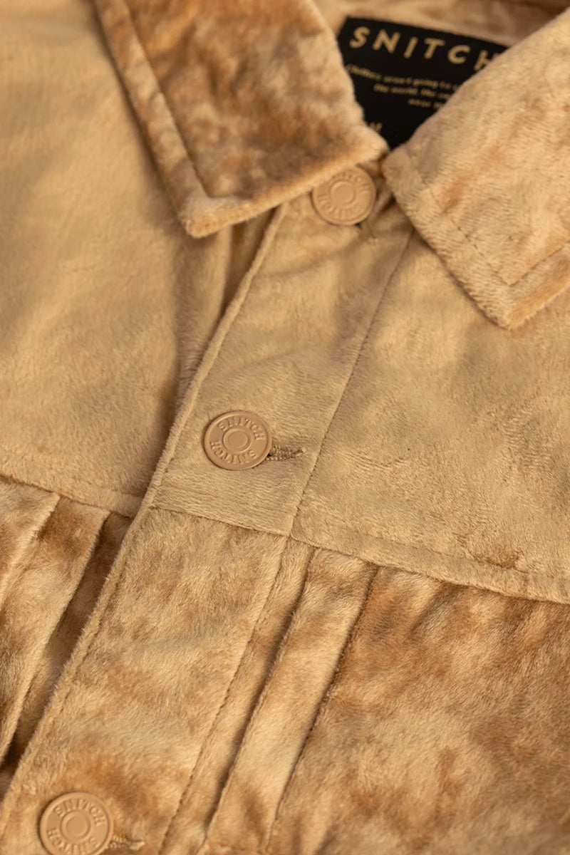 Light Brown Velvet Jacket