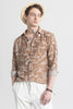 Geoshard Abstract Brown Shirt