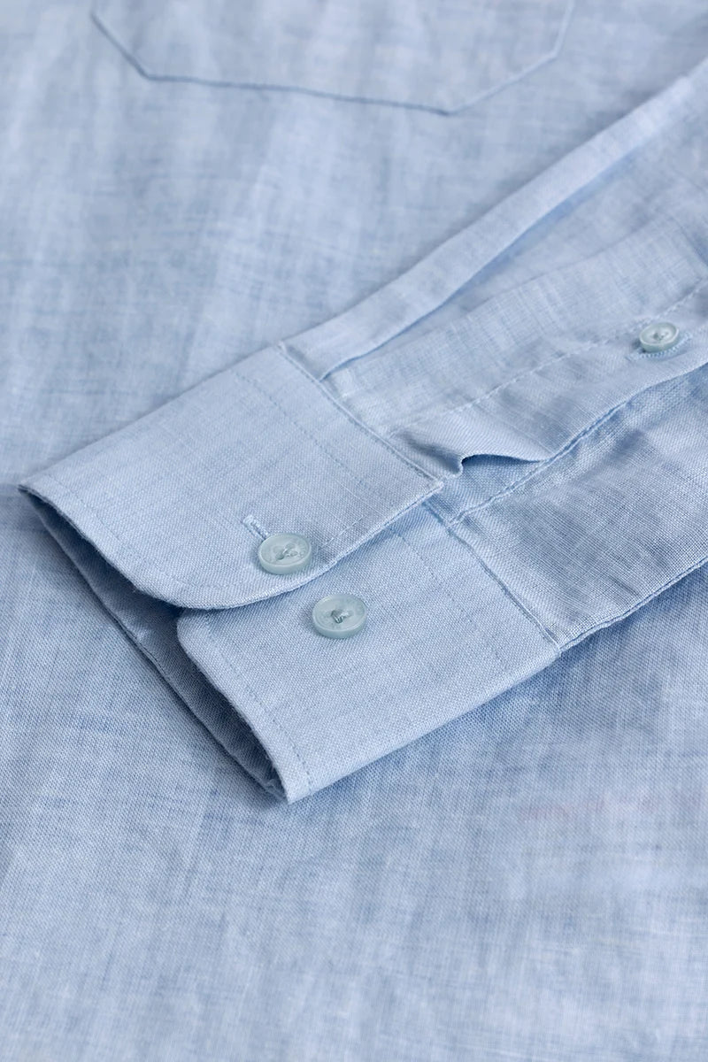 Camric Blue Linen Shirt