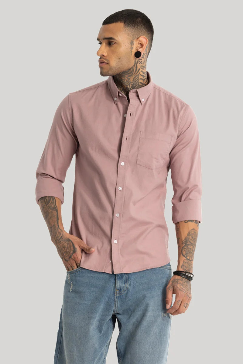 Mauve Oxford Shirt