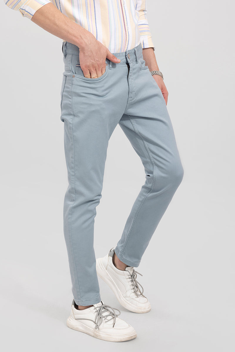 Voguish Blue Cotton Pant