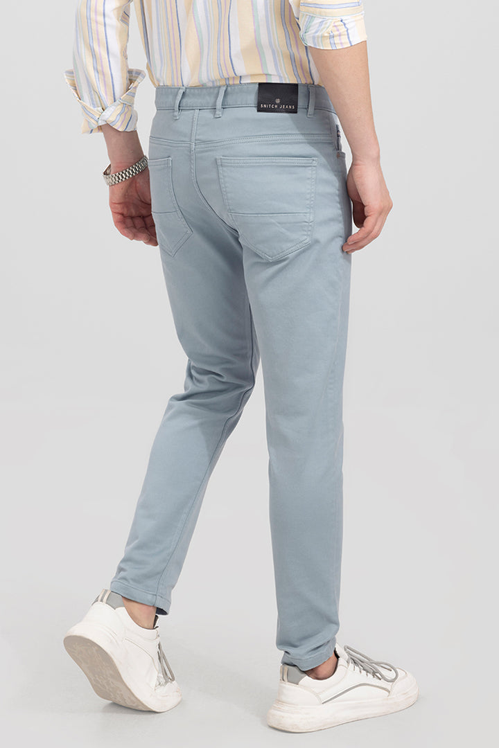 Voguish Blue Cotton Pant