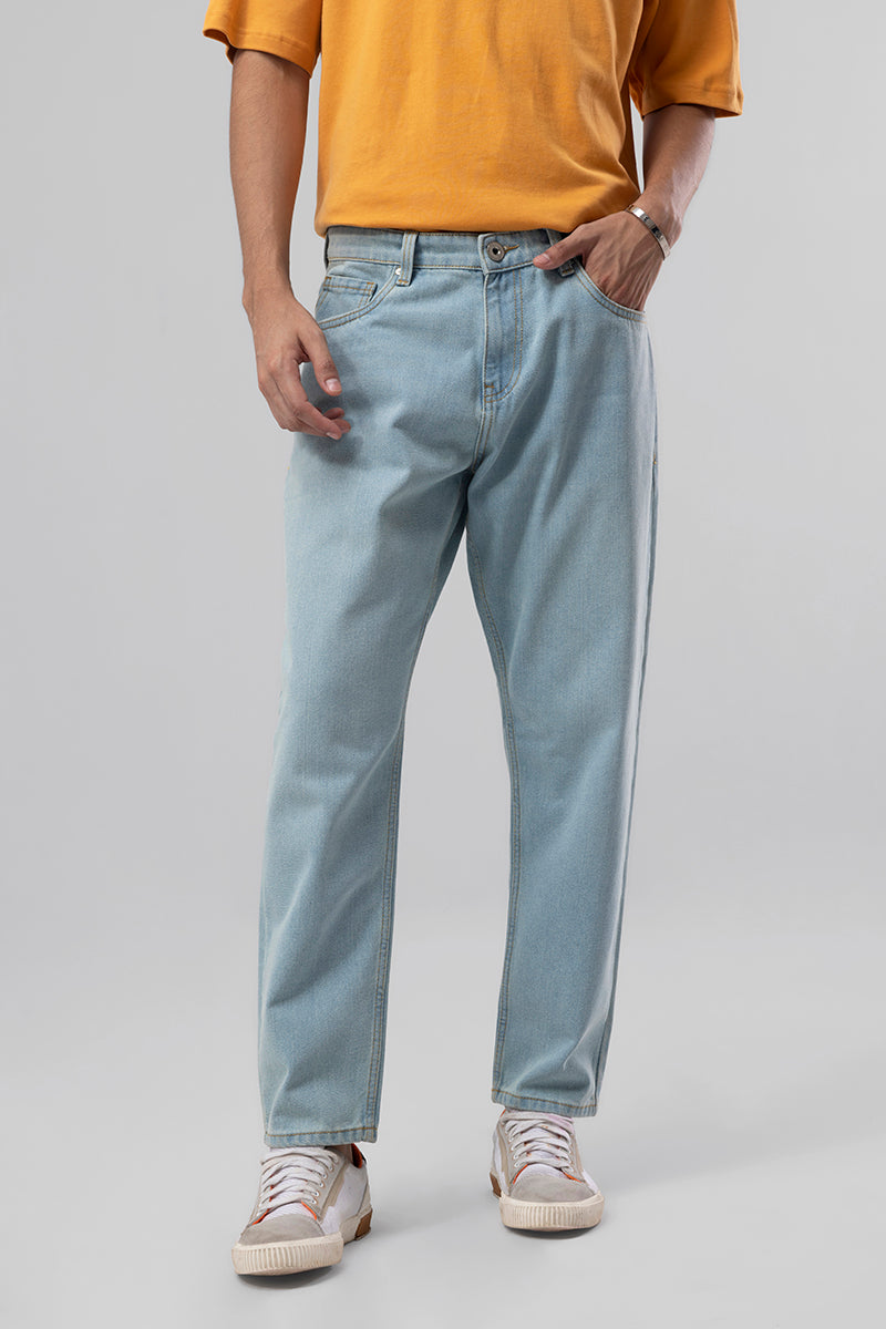 Boozy Sky Blue Baggy Fit Jeans