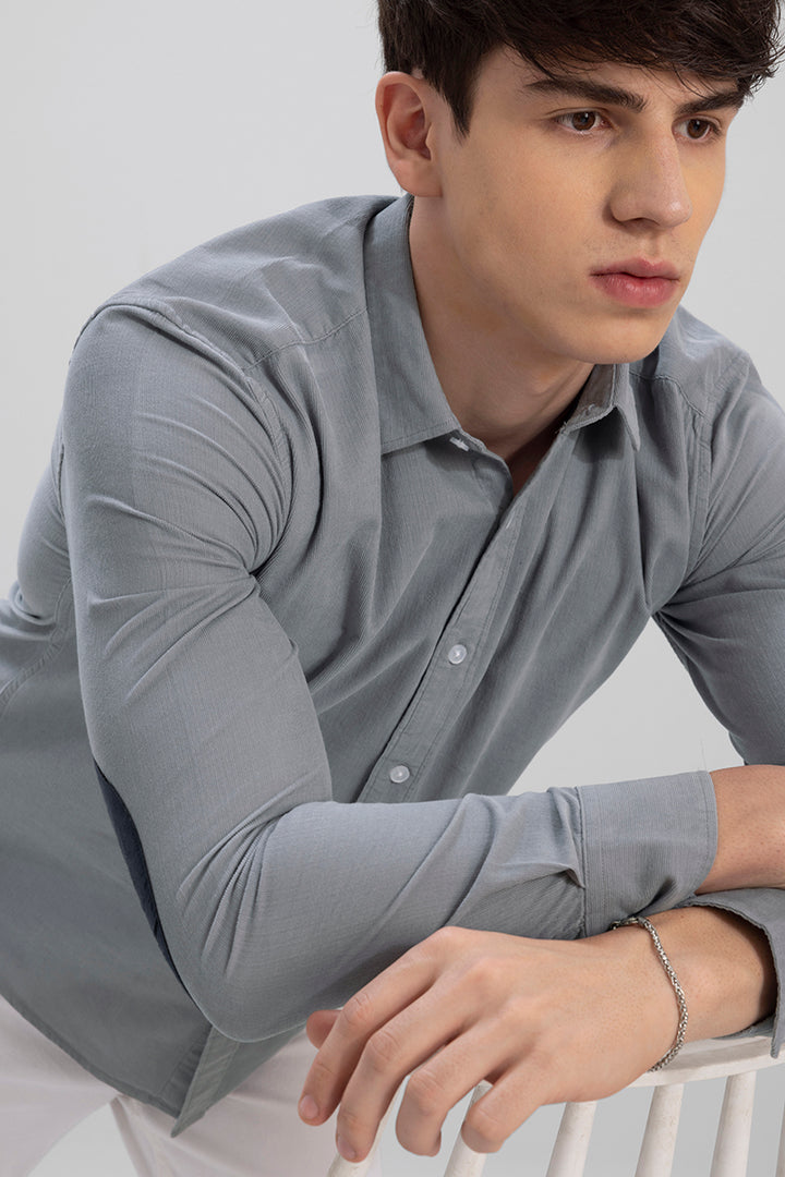 Authentic Grey Corduroy Shirt