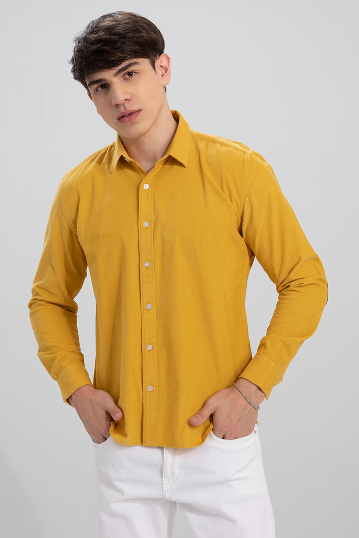 Authentic Mustard Corduroy Shirt