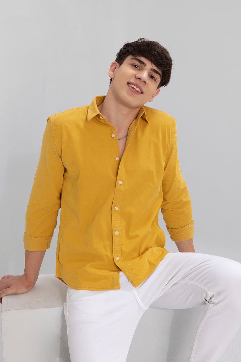 Authentic Mustard Corduroy Shirt