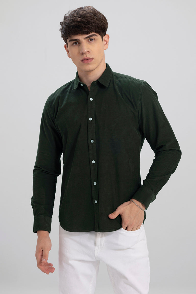 Authentic Olive Corduroy Shirt