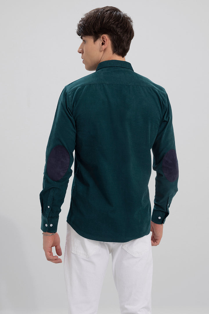 Buy Men's Authentic Green Corduroy Shirt Online | SNITCH