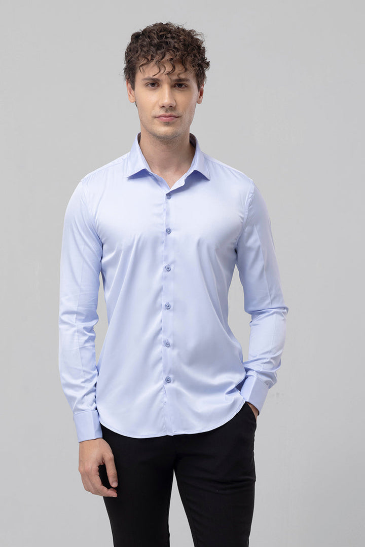 Double Cuff Sky Blue Shirt