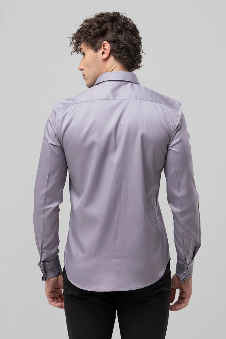 Double Cuff Ash Grey Shirt