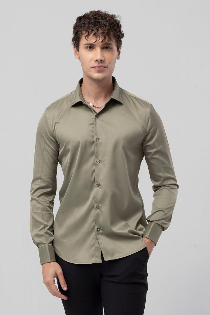 Double Cuff Green Shirt