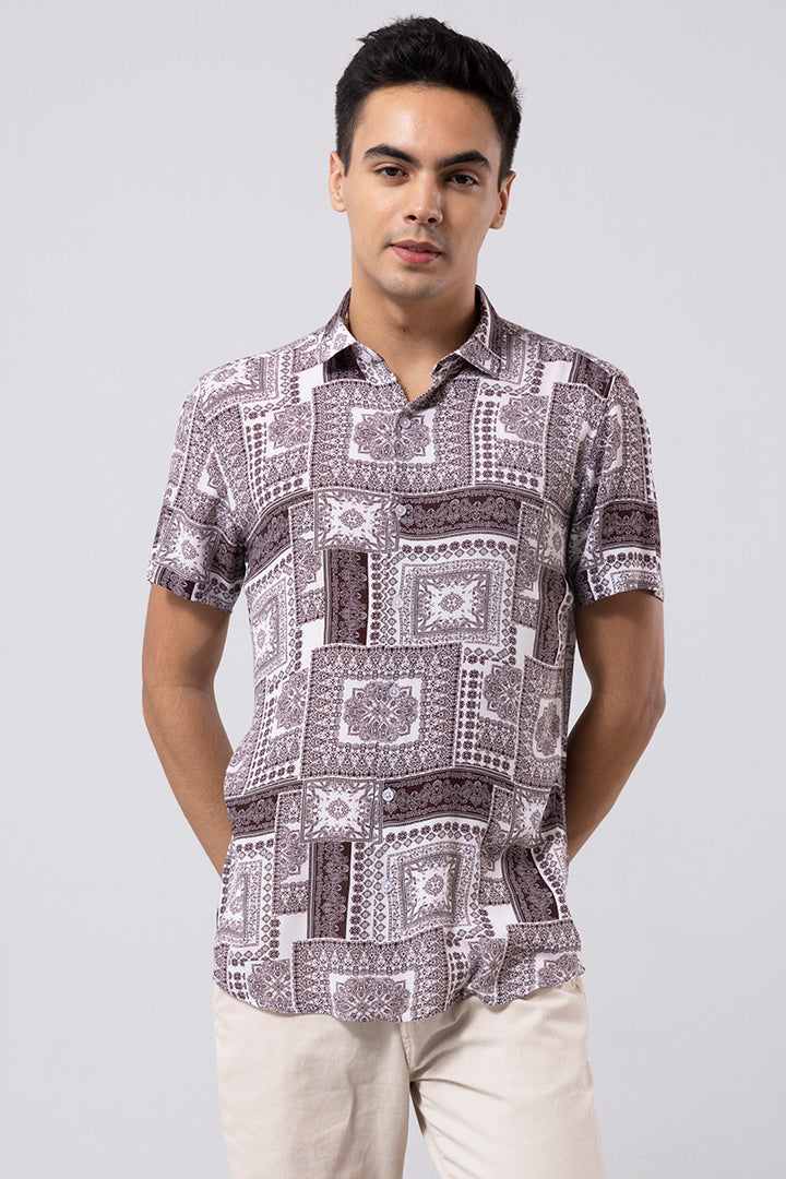 Pacific Art Brown Shirt