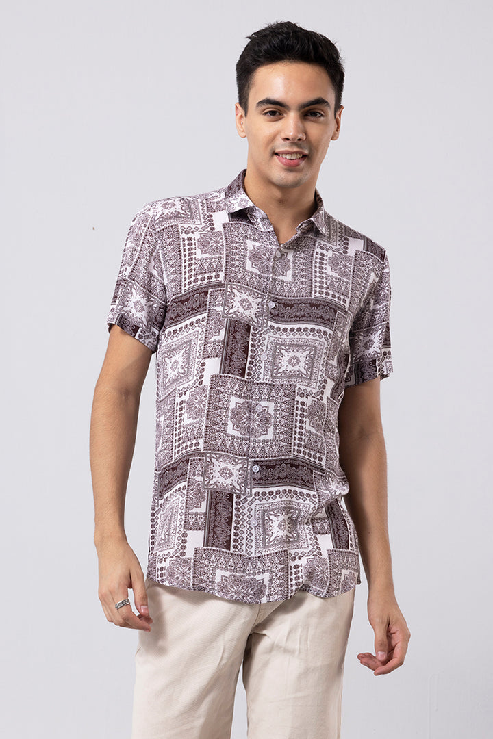 Pacific Art Brown Shirt