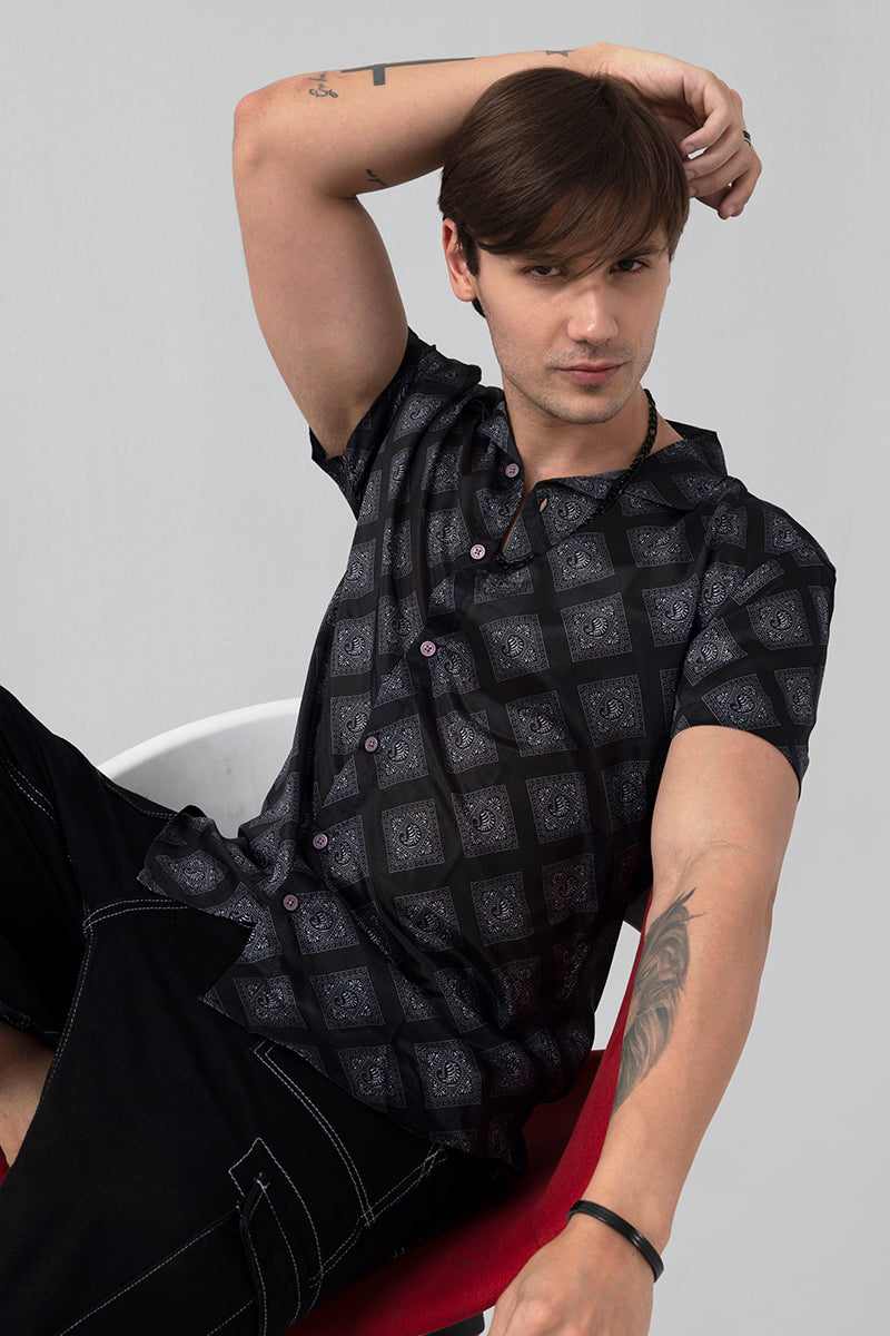 Geometry Azrak Black Shirt