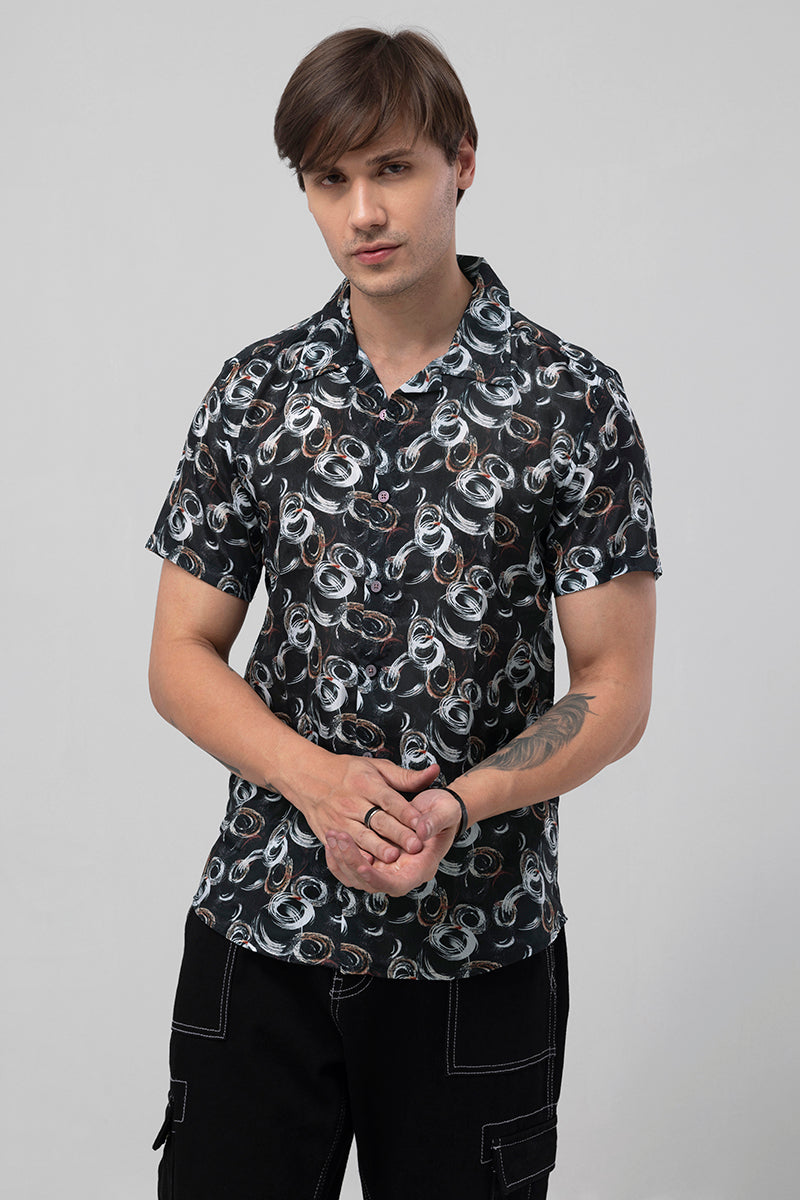 Swirl Black Shirt