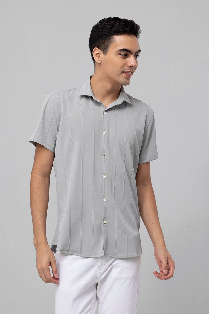 Crinkle Crush Grey Shirt