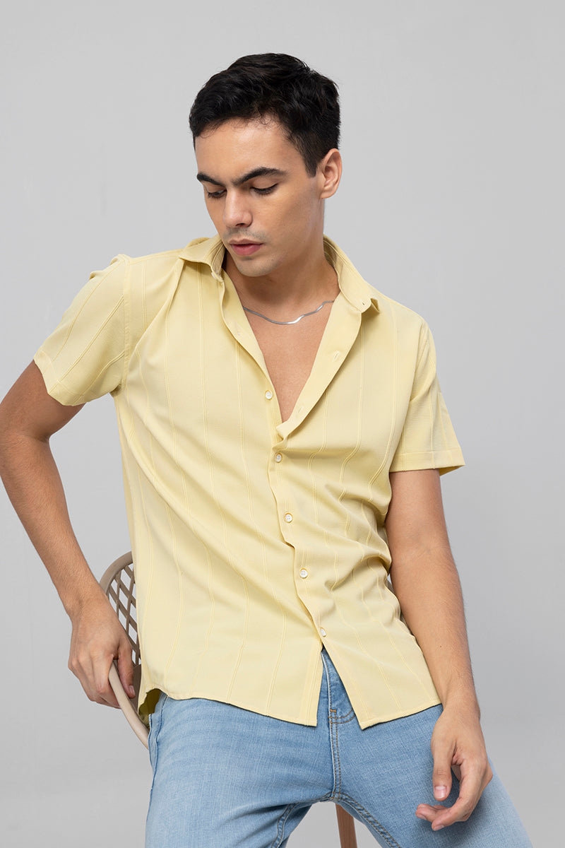 Crinkle Crush Yellow Shirt