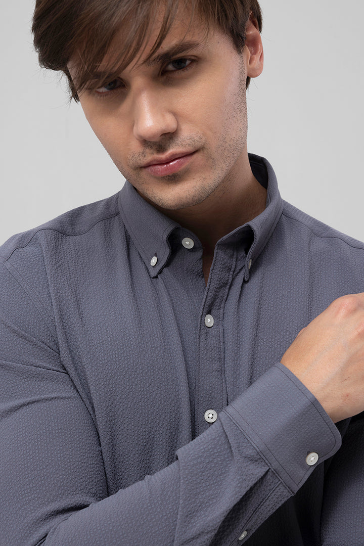 Wrinkle Crush Grey Shirt