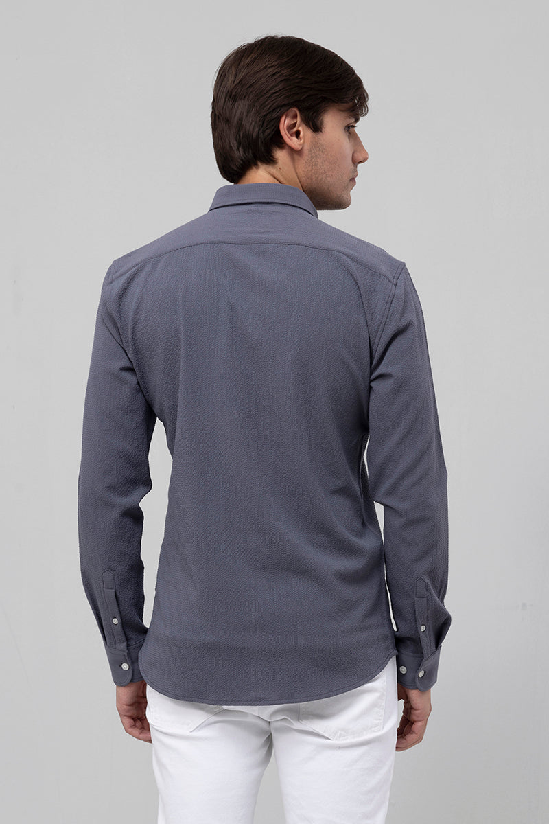 Wrinkle Crush Grey Shirt