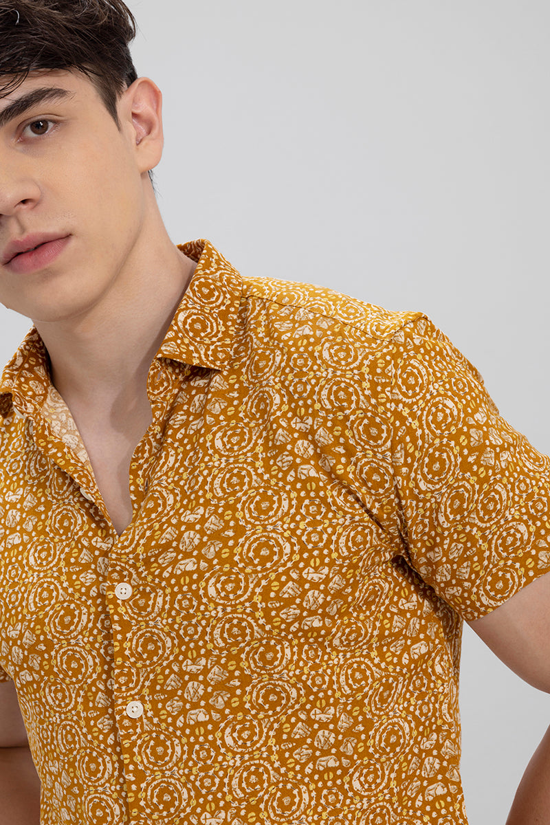 Bandhej Mustard Shirt