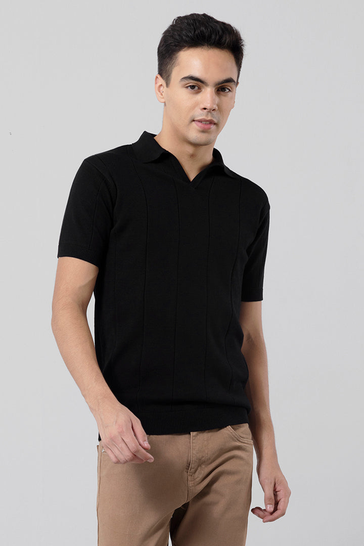 Jose Black Polo T-Shirt