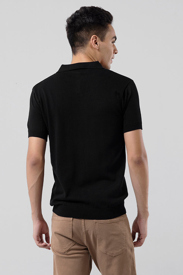 Jose Black Polo T-Shirt