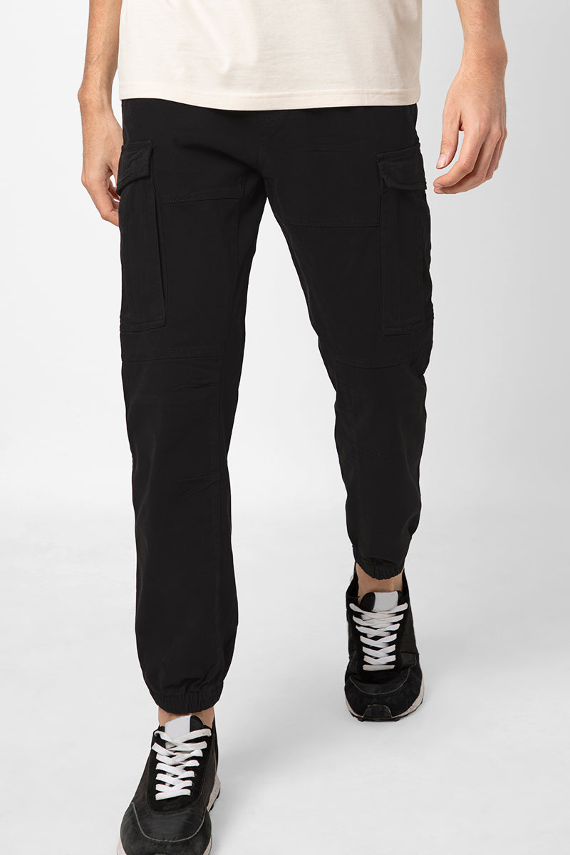 Steezy Pro Black Cargo Pants - SNITCH