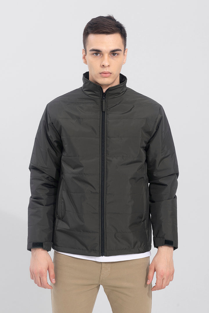 Griff Dark Green Puffer Jacket