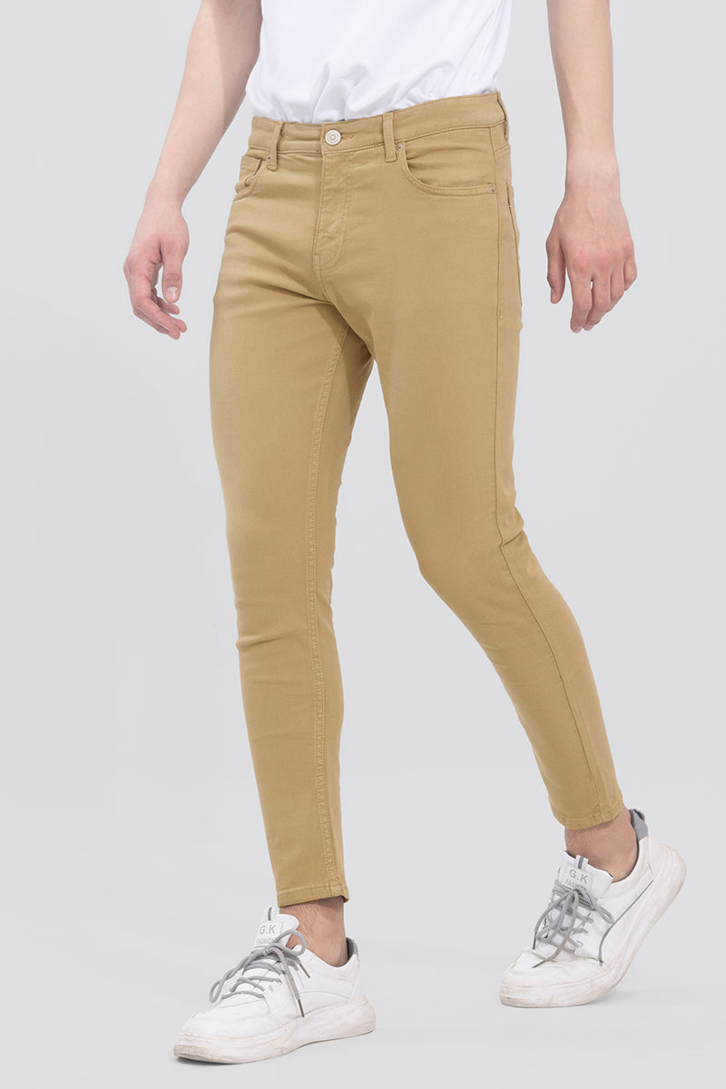 Buy Mens Ricky Beige Skinny Jeans Online Snitch 5638