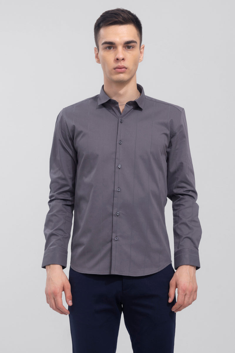 Minimal Stripe Grey Shirt