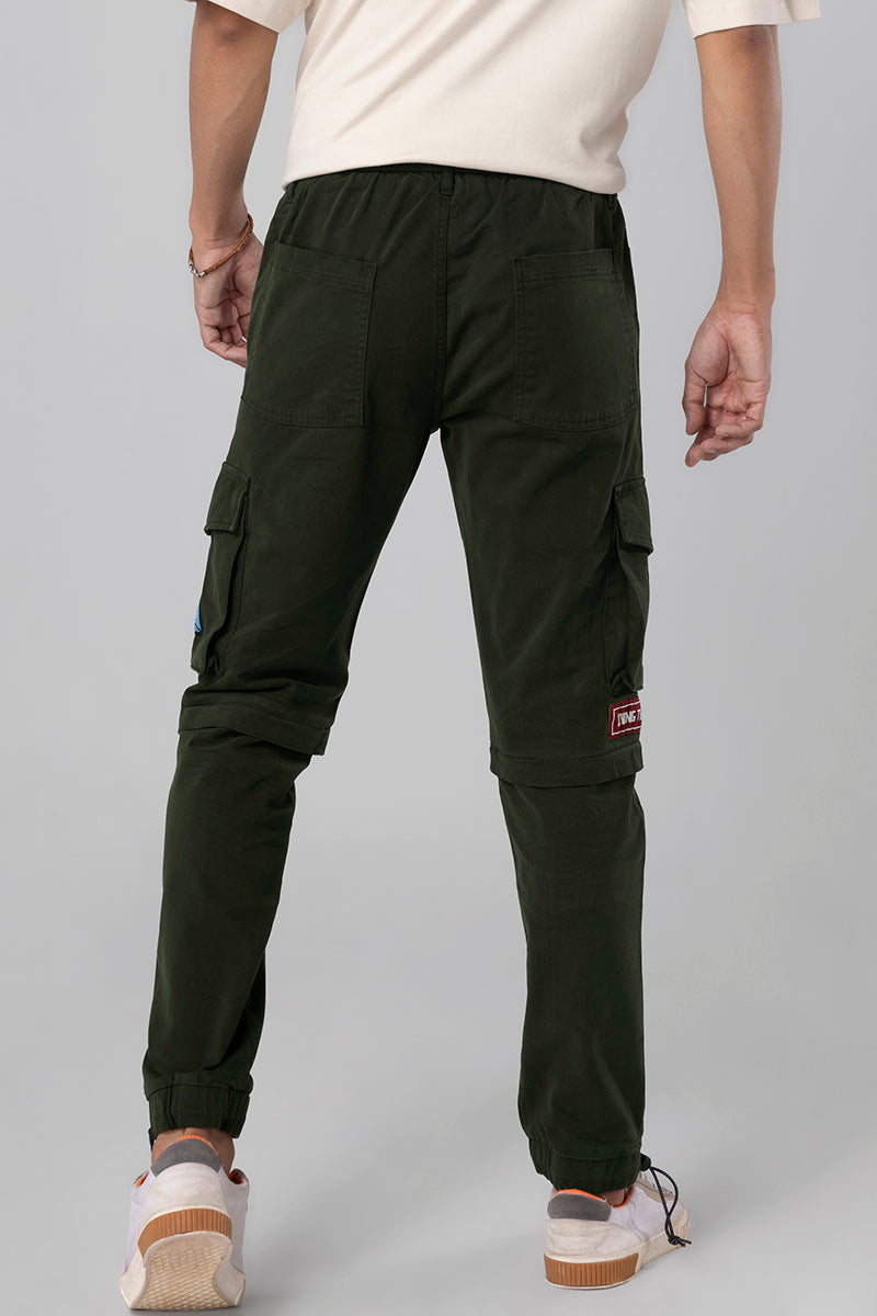 Buy Mens Functional Olive Cargo Pant Online Snitch 1801