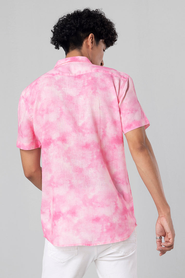 Candy Splash Pink Linen Shirt