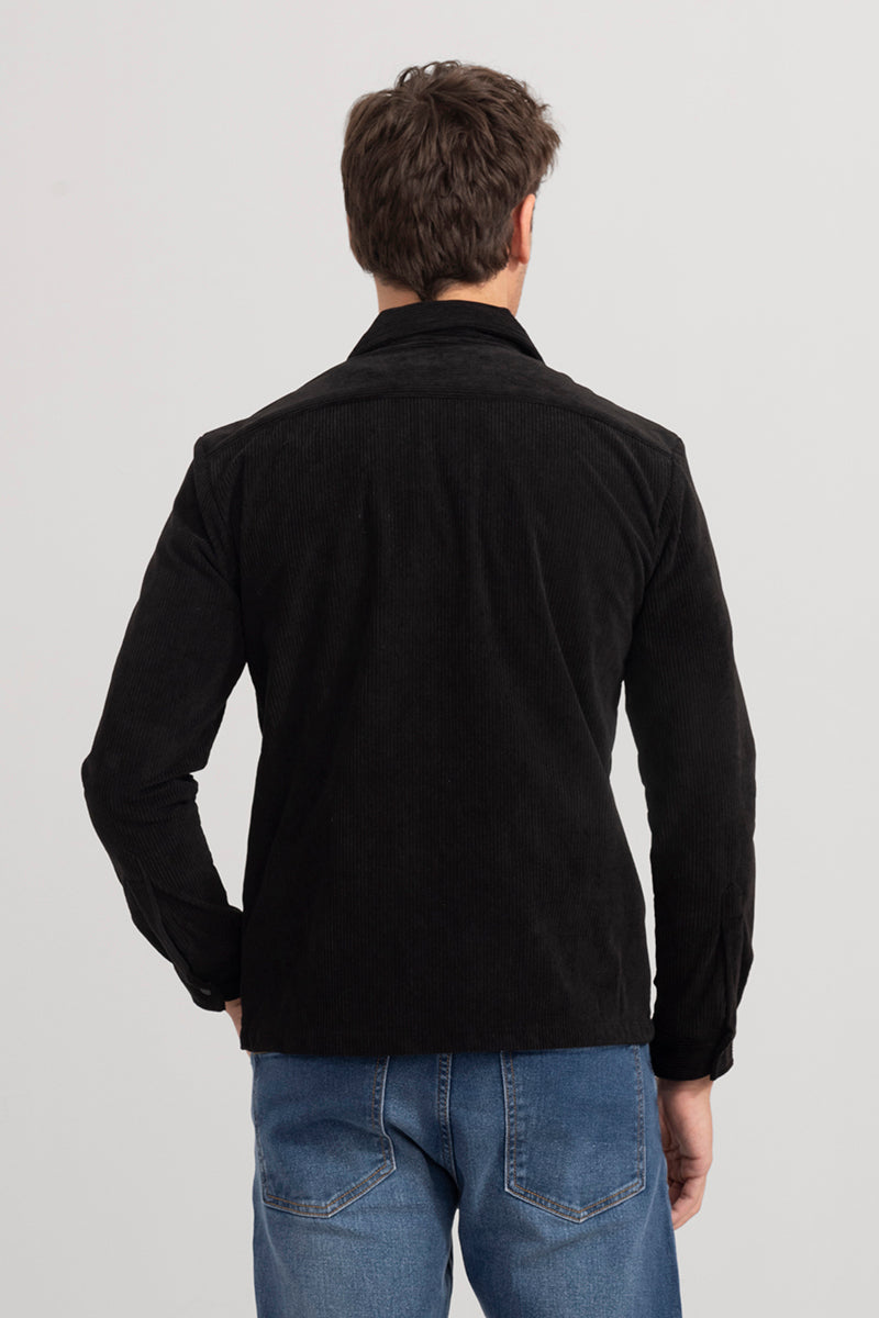 Artic Onyx Black Corduroy Overshirt