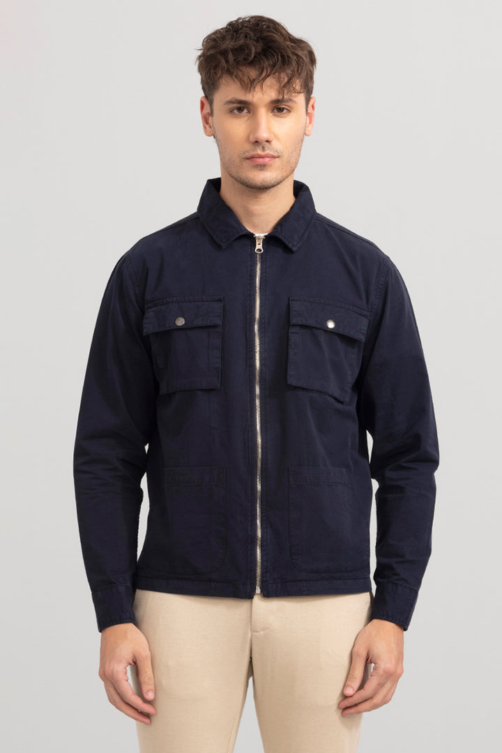 Shakky Navy Overshirt