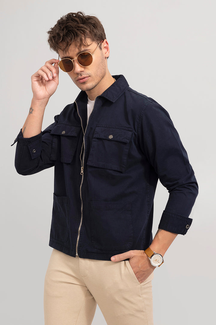 Shakky Navy Overshirt